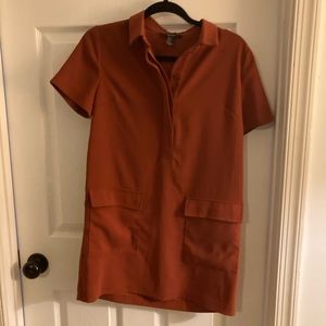 Rust orange dress